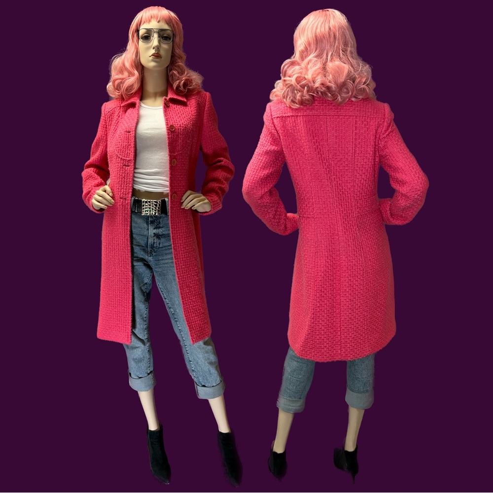 Bubblegum Pink Calvin Klein Coat, Size 6